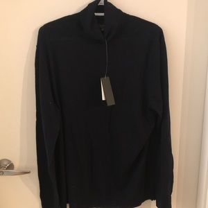 Banana Republic Navy Turtleneck Merino Sweater